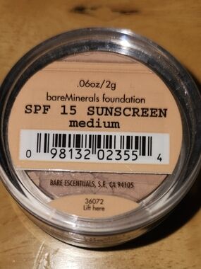 BareMinerals Original Foundation SPF 15 Medium .06oz